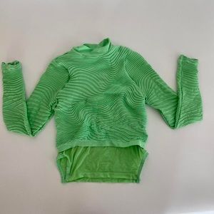 Nike pastel-neon green long sleeve top